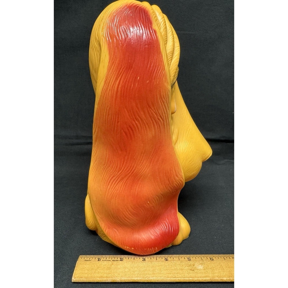 Vintage 1971 Axelrod Blow Mold Coin Bank Crying Basset Hound - Picture 5 of 12